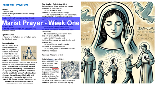 Marist Prayer Week one