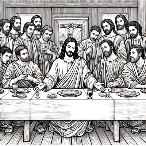 Mindful colouring Eucharist